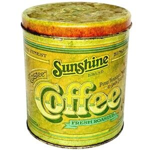 Sunshine Brand Coffee Ban Tin Vintage Ballonoff